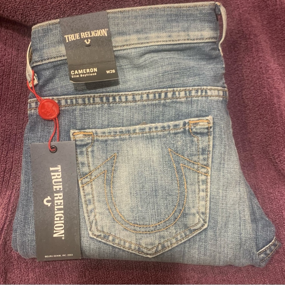 NWT True Religion Boyfriend Jeans Size 26